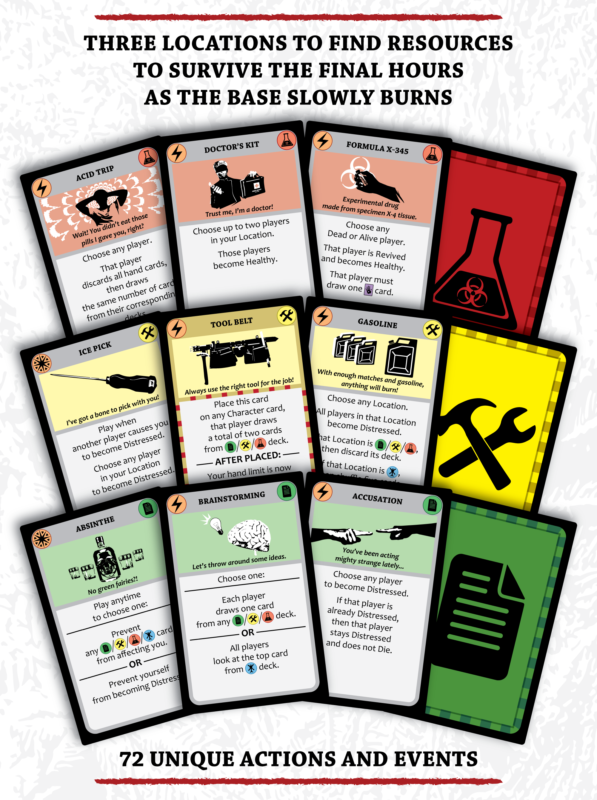 Example of Parasite's hand cards